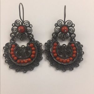 Earrings made in Oaxaca Mexico